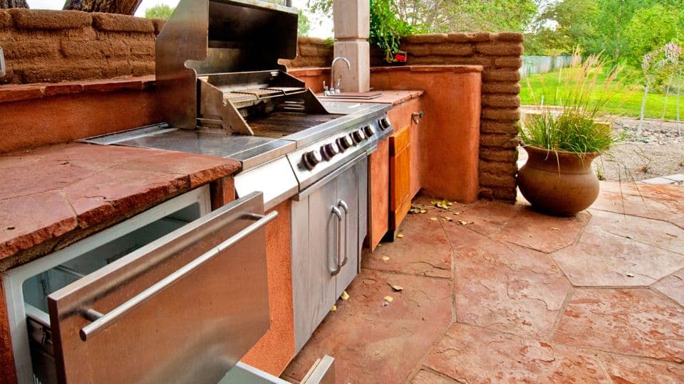 מטבח חיצוני נקי